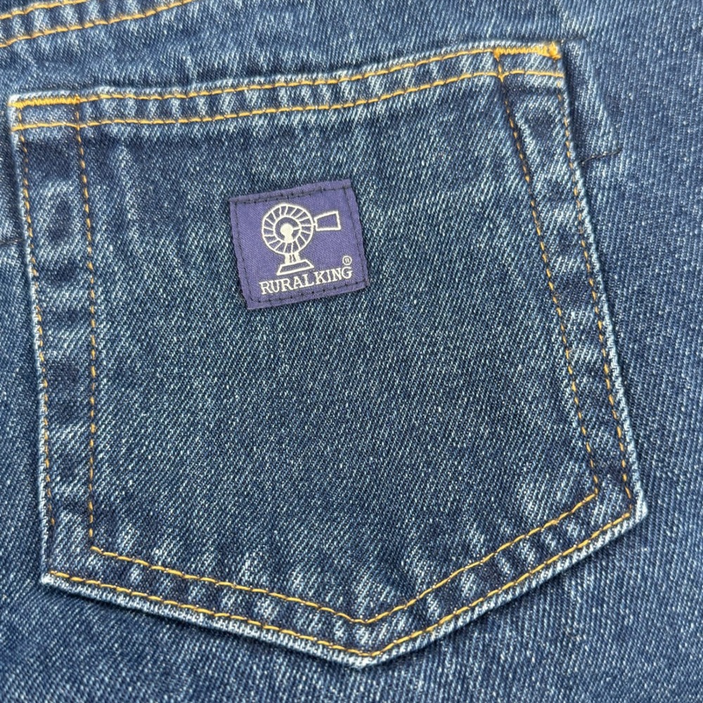 Rural King Mens Original Work Jeans 31x32 Dark Wash Regular Fit RK5POC3-MW NWT - Picture 3 of 6